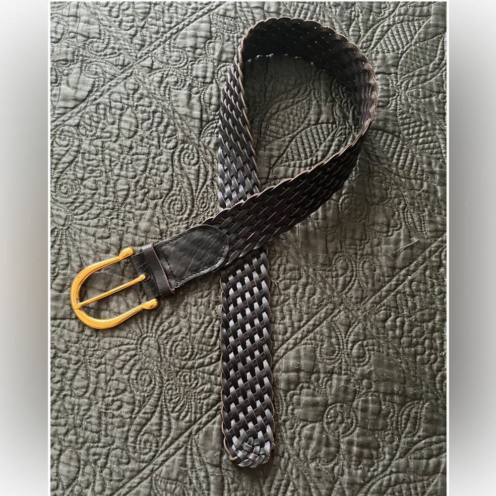 Michael Kors Black Woven Belt